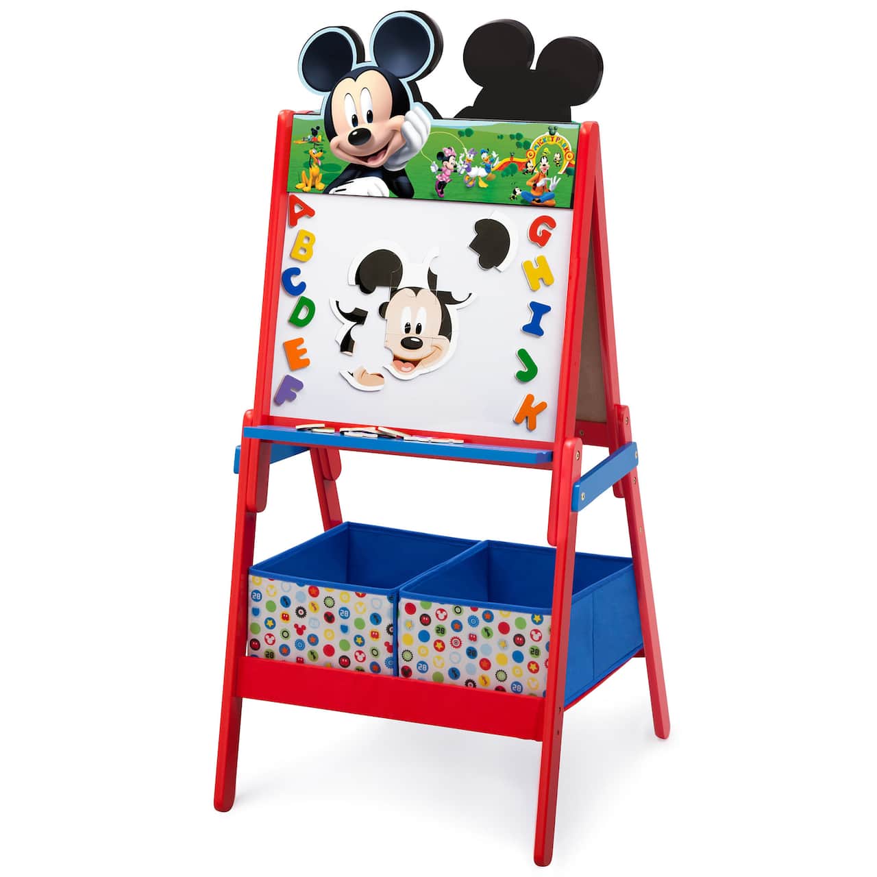 Disney® Mickey Mouse Wooden Double Sided Easel with Storage